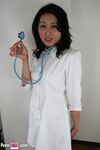 Japanese nurse Fujiko Sakura gets stripped and spit roasted in a 3some