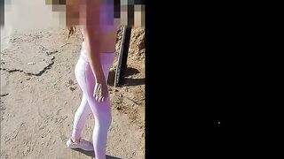 Young and super hot twenty one year old gets pulverized by a stranger in a real