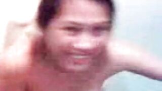 Asian Babe Nabilah and Her Boyfriend in the Bathroom