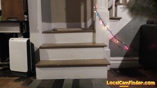 Naughty Elf's Surprise in Red