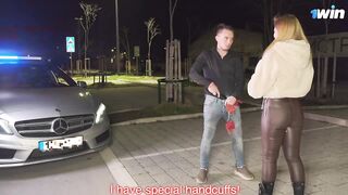 Risky public bang with amateur Russian chick! Giving jism guzzle and blowjob, nice!