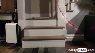 Naughty Elf's Surprise in Red