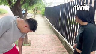 Latina lured by pretend gym instructor neighbor for crazy romp - XXX!