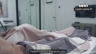 Stepmom seduces stepson in stormy share sofa - creampie chaos - best XXX!