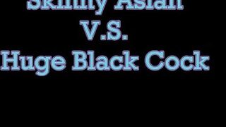 Tiny Thai Amateur Takes on a Huge Black Cock