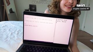 Work or me? You determine with these massive, inborn titties and homemade fuckfest