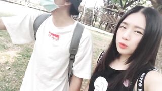 Asian School Girl Goes Wild Camping with Seniors