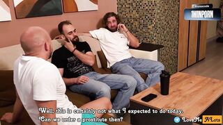 Four buddies drill a Spanish teacher with a hooker, pummeling her hard. Foursome,