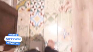 18 y.o. inexperienced stepsister shared sofa creampie - SLUT!