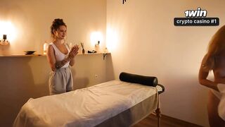 Hottest big-boobed massagist gives scorching creampie massage - sexiest hard-core