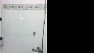 Indian Girl Masturbates on Webcam After Bath