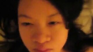 Amateur Asian Girl Gives Blowjob