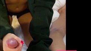 Big-Titted Brunette Babe Tries Anal in New Lingerie