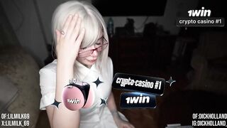 Nympho nerd fantasizes about sex, super dirty.