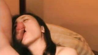Big-Cock Blowjob with Japanese Amateur Ends in Facial