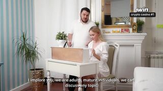 Innocent doll takes phat dick, receives facial cumshot - cowgirl sex!