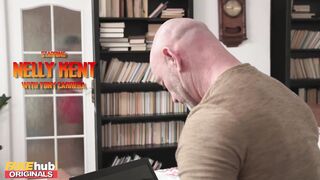 FAKEhub - Big tits curvy cock tease cheats on her boyfriend sharing a room with older man starring Nelly Kent