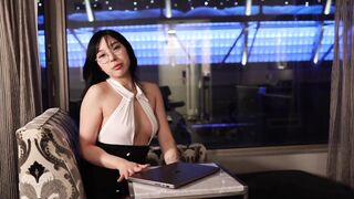 OF高颜值人气韩国正妹「Elle Lee」【第14弹】淫荡韩国秘书爬上了老板的沙发