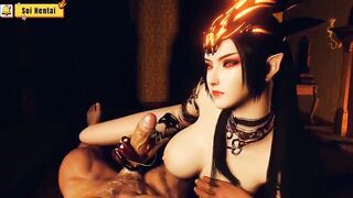 Hentai 3D (ep103) - Medusa queen ridding black cock and group