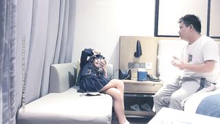 ♈ ♈ ♈ 【超清AI画质增强】，2000一炮，【太子探花】，19岁小萝莉，外表看着青春可爱JK短裙，脱光是个小太妹，骚气逼人奶子漂亮