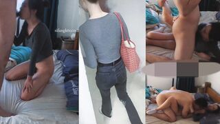 ⚫️⚫️⚫️人妻杀手PUA大神网撩征服苗条性感小少妇，半推半就扒光秒变小荡妇无套内射，手脚束缚调教足交后入