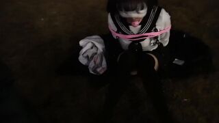 ❤️小母狗调教❤️可爱小萝莉被主人戴上项圈狗链户外调教小嫩逼，你以为的清纯双马尾同桌，私下是一只欠调教的骚母狗