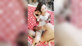 漂亮混血美女吃鸡啪啪 啊啊爸爸操我 性格很开朗 被连续操两次 年轻就是好操个逼跟玩似