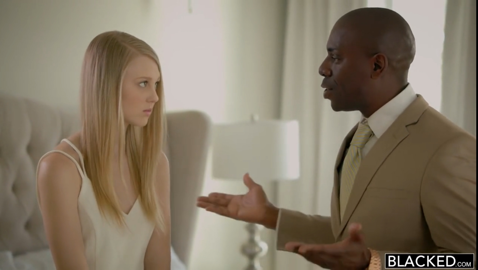 Blonde Teen Punished and Dominated by Black Man