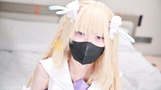 ✅纯欲系少女萌妹『悠悠米』瑶妹粉狂喜 王者荣耀瑶coser陪玩后的隐藏服务，纯洁无瑕的美少女仙女粉穴 又骚又纯