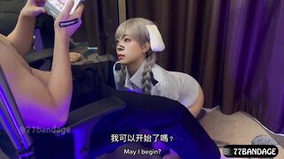 ✅极品颜值反差少女『创可贴贴』饥渴小母狗主动含住肉棒求操，越用力操她她越兴奋 叫床骚的不是一般