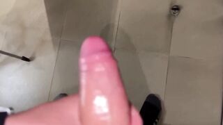 Cuckold Creampie in Public Bathroom with Big-Ass Asian Latina
