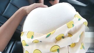 Thai Couple's Public Car Sex Ends with a Creampie