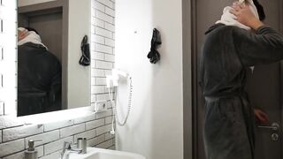 Brunette Asian Cheats on Her Russian Husband