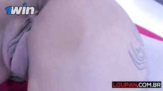 Sexy dame with big donk providing DT and getting facial from naughty dude - XXX!