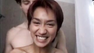 Tiny Thai Amateur Fucked in a Bathroom
