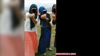 Turkish-Arab-Asian Amateurs in Hijab Mix Photo