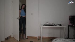 Cowgirl creampie with sexy sister and super steaming hard-core porn!