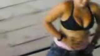 Indonesian Babe's Striptease