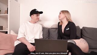 Won a blowjob, claimed victory in dispute - best XXX porn!