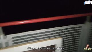 Horny teens caught in public sex action on busy street - cream-colored cootchie