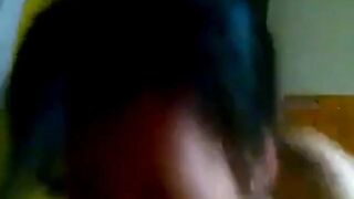 Asian College Girl Gives a Blowjob and Swallows