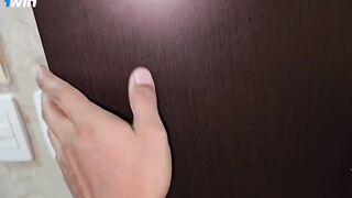 Real teacher calls alumna to bathroom, makes her deepthroat and poke - sultry sex!