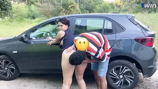 Hot latina bi-atch rails massive fuck-stick in deprived place, she wails in pain.