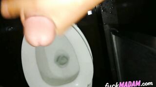Big-Titted Asian MILF's Rough Blowjob Before Work