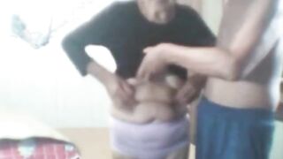 Asian Elderly Couple on Webcam