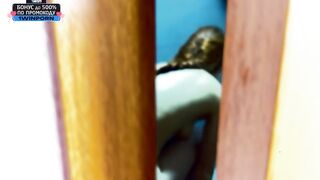 Stepbrother sneaking a peep, caught him and made him cum - greatest porno ever!