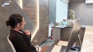 Colombian hooker Kylei Ellish gives dominant oral job and doggystyle fucking.