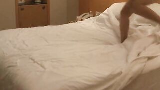 Girl and Friend in Amateur Asian FFM Threesome