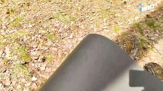 Hotwife throated jizz from a stranger while her husband was away on a hike.